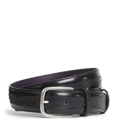 Harrods Elliot Rhodes Jolson Leather Belt- Buy online at McGrocer