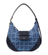 Harrods Jimmy Choo Leather-Denim Bar Shoulder Bag- Buy online at McGrocer