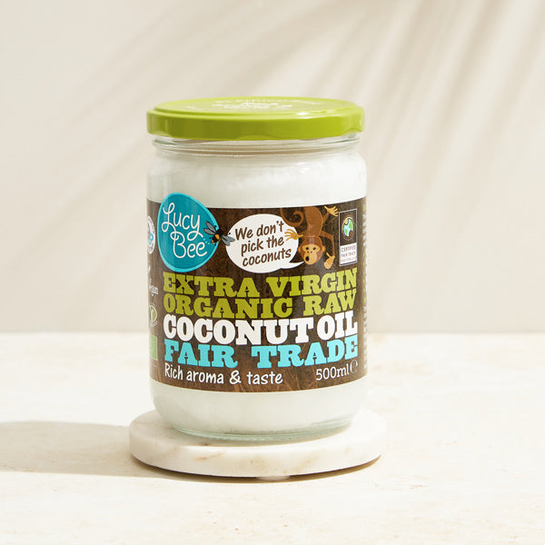 Lucy Bee organic extra virgin coconut oil 500ml, imported from the UK