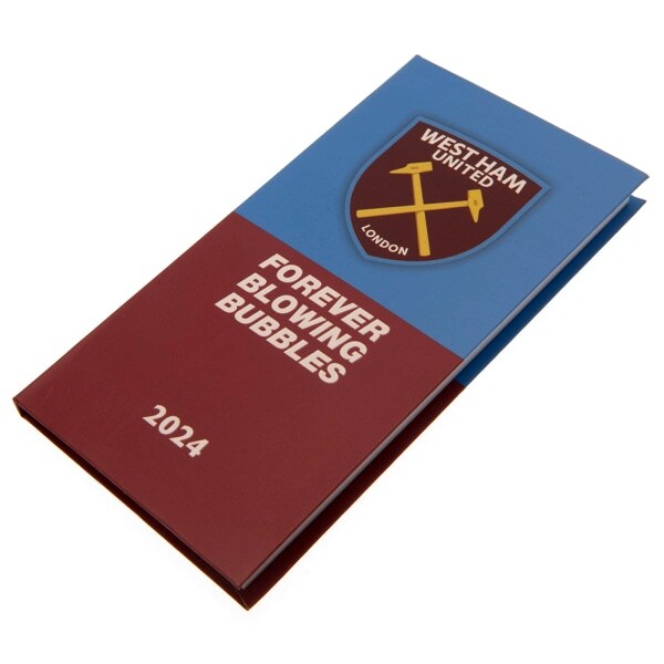 West Ham United FC Forever Blowing Bubbles 2024 Diary GOODS Superdrug