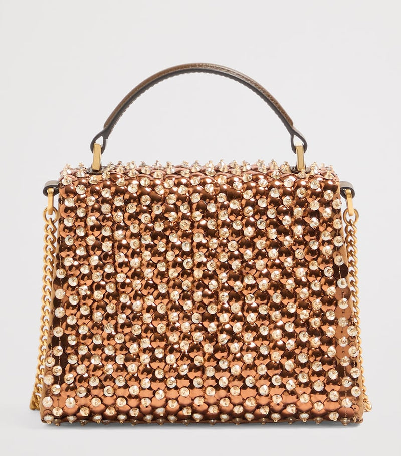 Valentino Garavani VSLING top-handle bag crystal embellishments, UK version