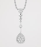 Boucheron Serpent Bohème necklace in white gold with diamonds - British product