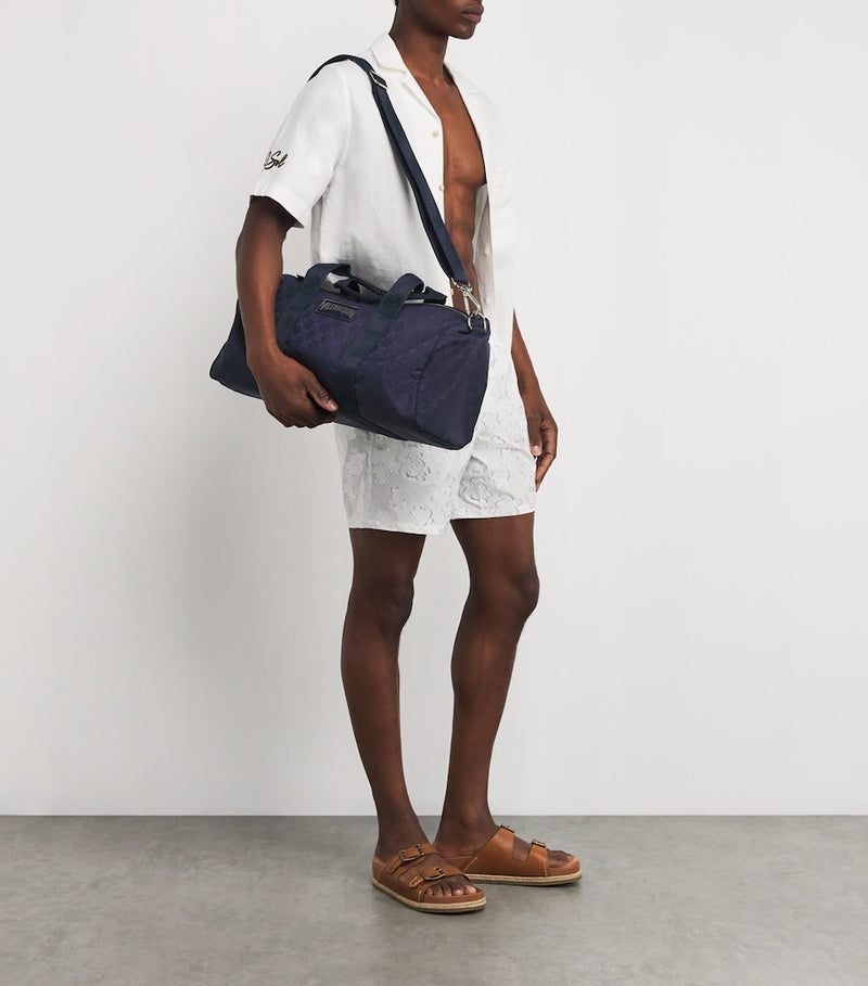 Vilebrequin 48H turtle jacquard holdall, imported from the UK