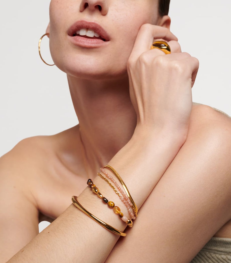 Monica Vinader multi gemstone Rio beaded bracelet (British brand)