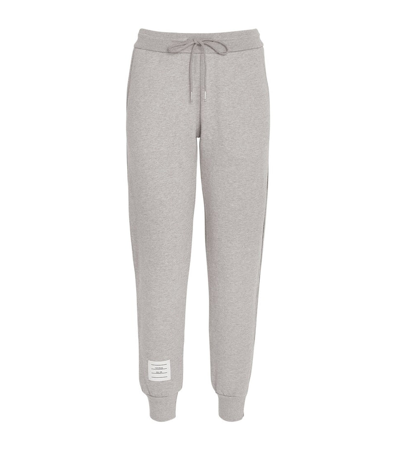 Cashmere and Cotton Blend Sweatpants with Turned-Up Cuffs and Pockets
