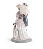 Lladró A Romantic Stroll porcelain figurine 33cm - British product