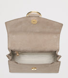 Aspinal of London midi suede Mayfair bag - British product