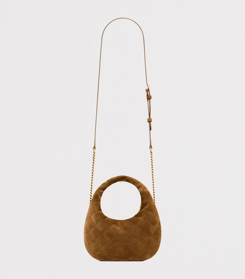 Saint Laurent Mini Icarino top-handle bag suede - British product
