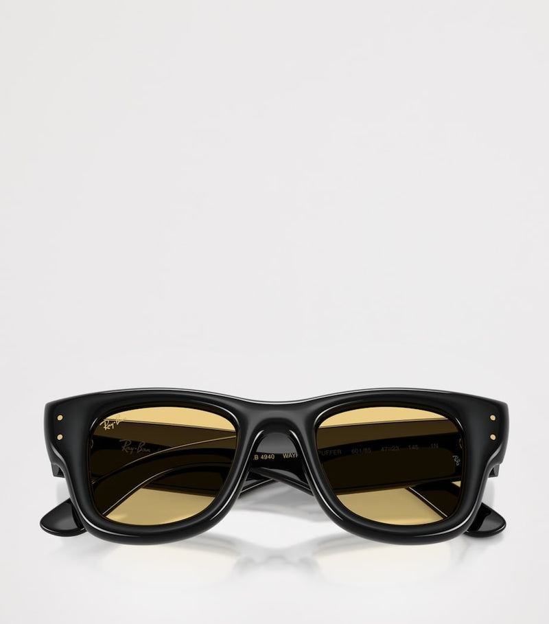Ray-Ban Wayfarer Puffer Square sunglasses with nylon frame, UK version