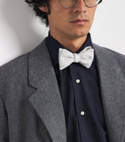 Isaia silk bow tie with polka dot star design, UK version