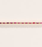 Suzanne Kalan rose gold ruby tennis bracelet, UK version
