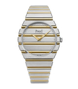 Harrods Piaget Polo 79 White and Yellow Gold Watch (38mm)- Buy online at McGrocer