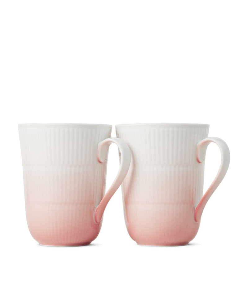 Royal Copenhagen Iris porcelain mug set (British brand)