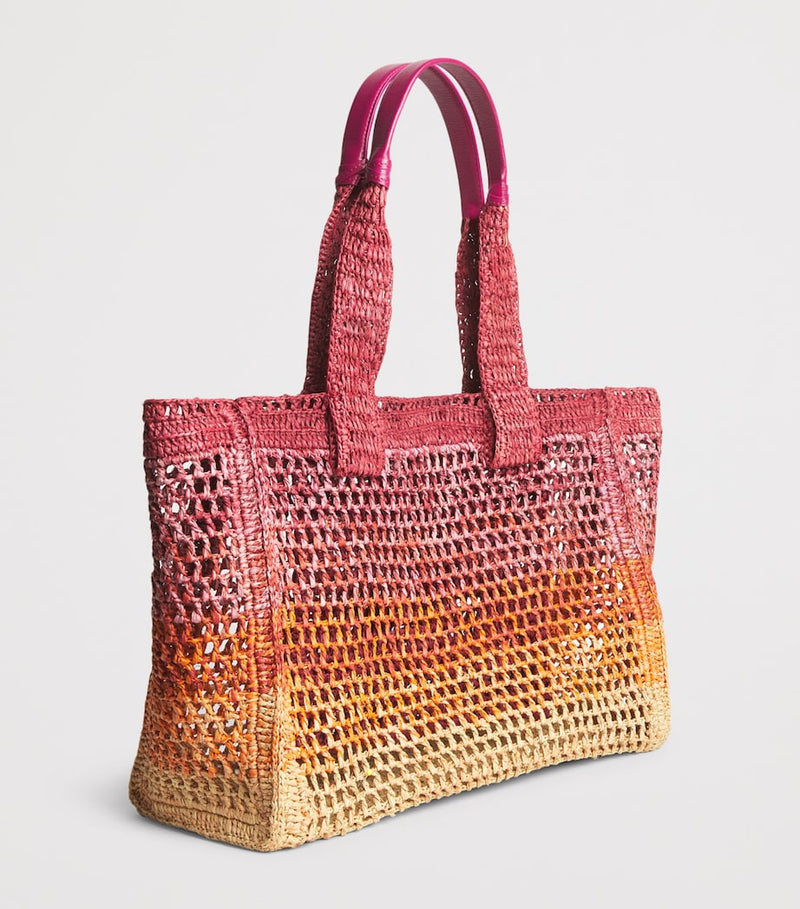Chloé Raffia Summer Banana tote bag, imported from the UK