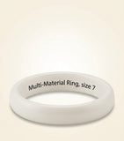 Cartier Trinity ring white gold ceramic diamond, imported from the UK