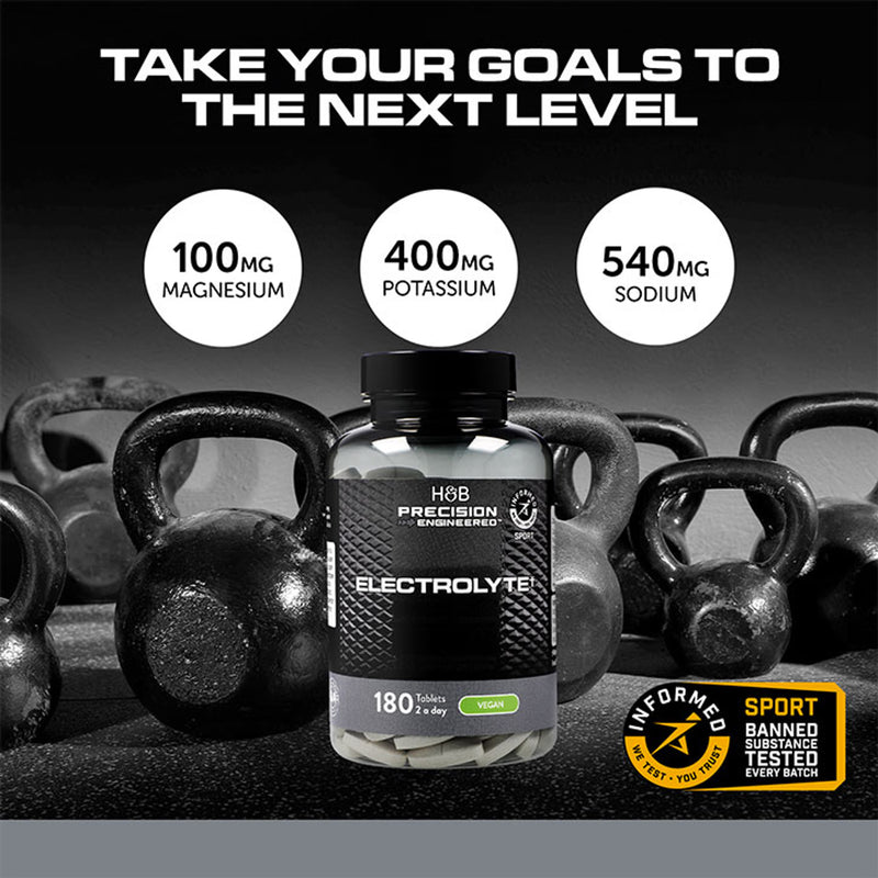 Electrolyte tablets 180 pack sports nutrition supplement - British product