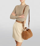 Max Mara Teddy Marine top-handle bag in camel fur, UK version