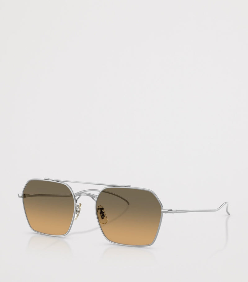 Oliver Peoples TK-15 square titanium sunglasses - British product