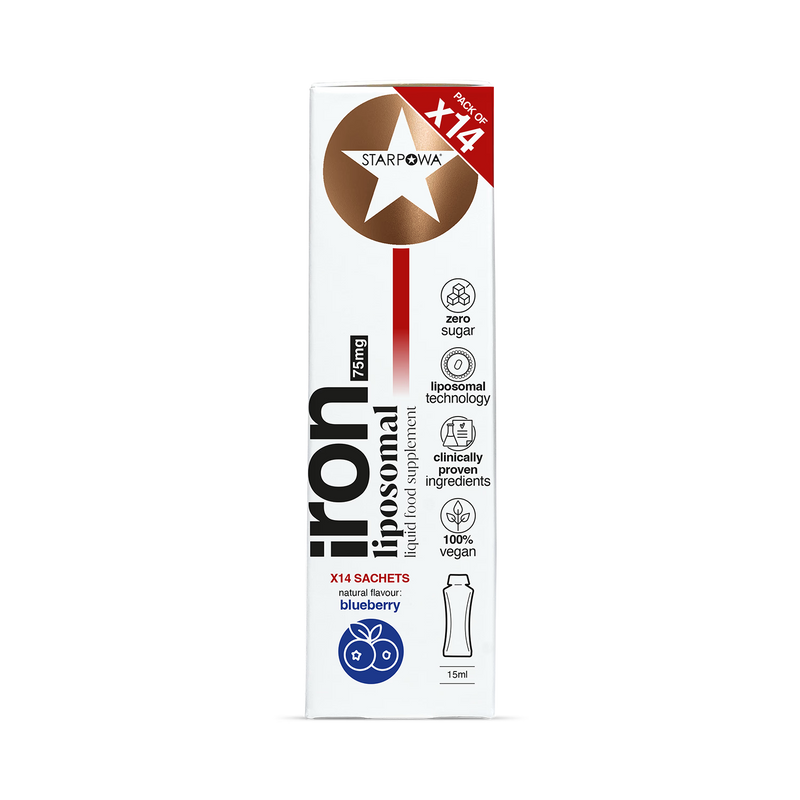 Starpowa liposomal iron supplement 14 sachets - British product