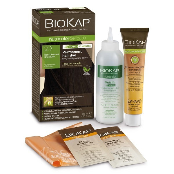 BioKap Nutricolor RAPID Dark Chocolate Chestnut 2.9 Hair Dye 135ml - British product