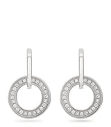 Harrods Boodles White Gold and Diamond Classic Roulette Earrings- Buy online at McGrocer