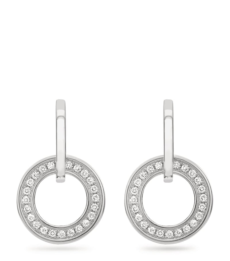 Boodles Classic Roulette diamond earrings, imported from the UK