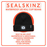Sealskinz LED Roll Cuff Beanie, imported from the UK