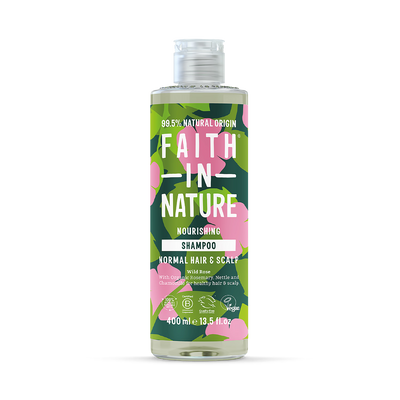 Holland & Barrett Faith In Nature Wild Rose Shampoo Normal Hair 400ml- Buy online at McGrocer