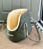 Mutts And Hounds tweed dog carrier medium (British brand)
