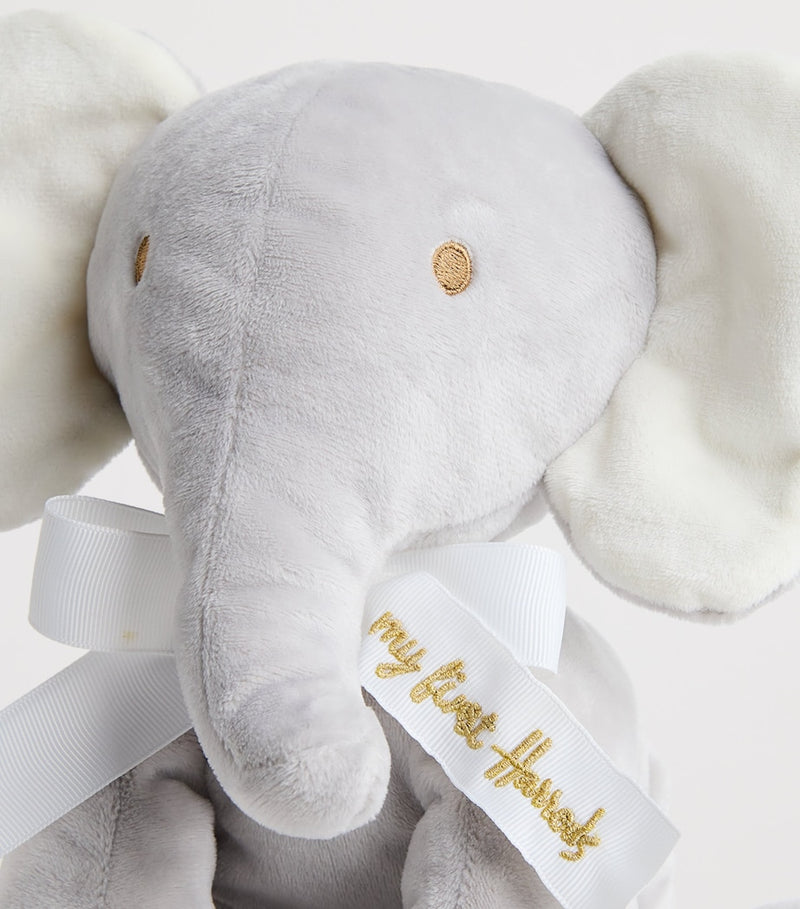 Harrods soft elephant toy for newborns, 36cm tall, UK version