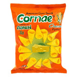 Cornae American Corn Snack cheese flavour cone chips, UK version