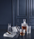Lalique Wingen crystal ashtray with satin finish, UK version