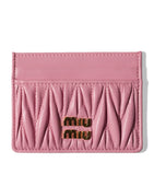Miu Miu Matelassé card holder nappa leather, imported from the UK