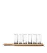 Harrods LSA International Paddle Vodka Set Clear Shot Glass Serving Set- Buy online at McGrocer
