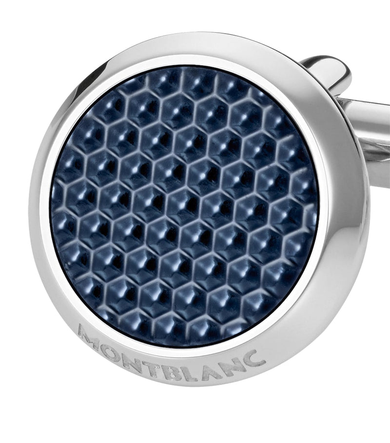 Montblanc Meisterstück Blue Hour lacquered cufflinks (British brand)