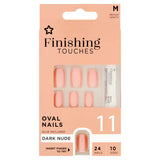 Superdrug Finishing Touches Artificial Nails Darker Nude Set 10 Sizes- Buy online at McGrocer