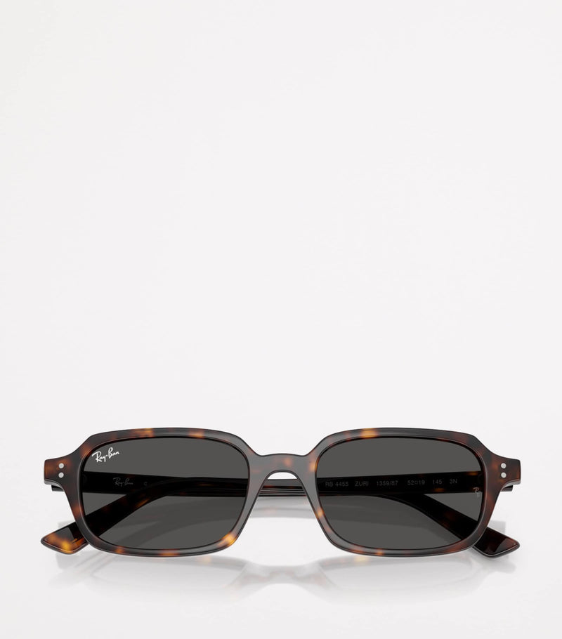 Ray-Ban Zuri bio-based sunglasses with pillow-shaped Havana frames, imported from the UK