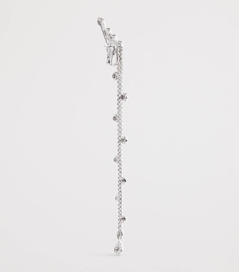 Yeprem white gold and diamond drop earrings (British brand)
