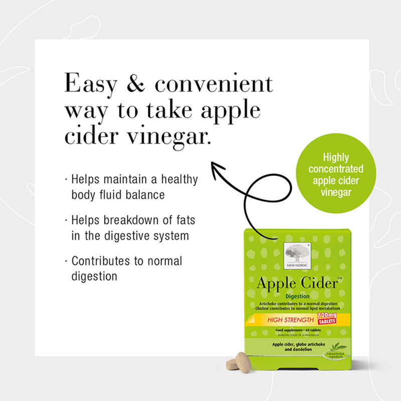 New Nordic Apple Cider Vinegar 60, imported from the UK