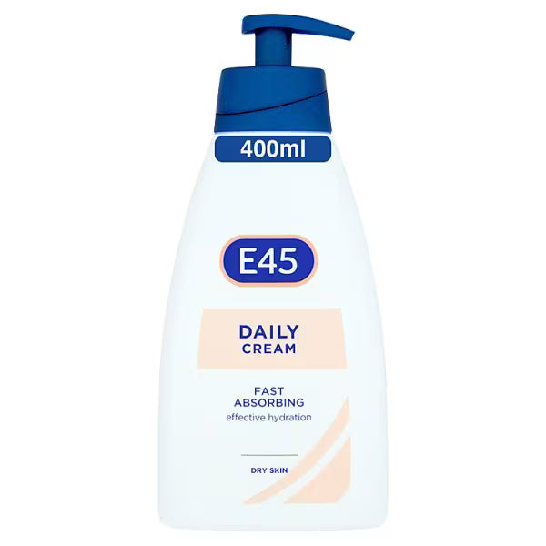 E45 Daily Moisturising Cream with Pump 400ml - British product