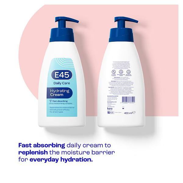 E45 Daily Moisturising Cream with Pump 400ml - British product