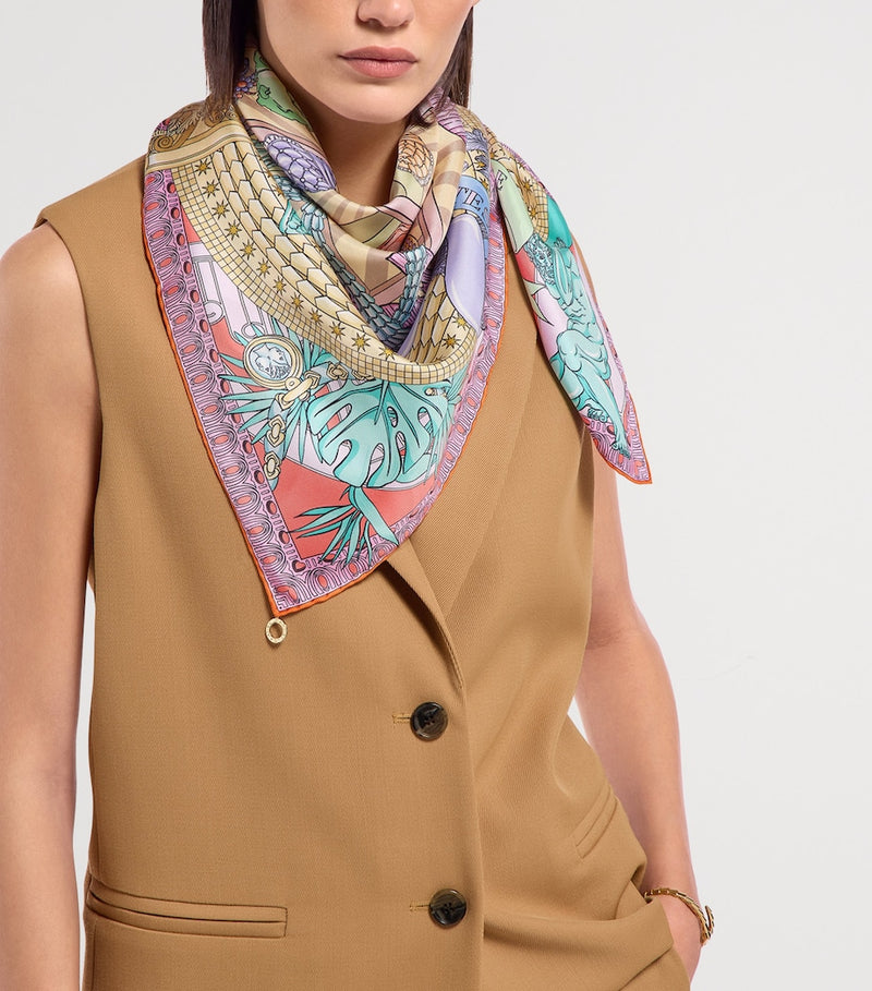 Bvlgari Curiosity silk scarf 90cm - British product