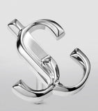 Jimmy Choo monogram stud earrings brass (British brand)