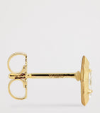 Jade Trau Maverick yellow gold diamond stud earrings, imported from the UK