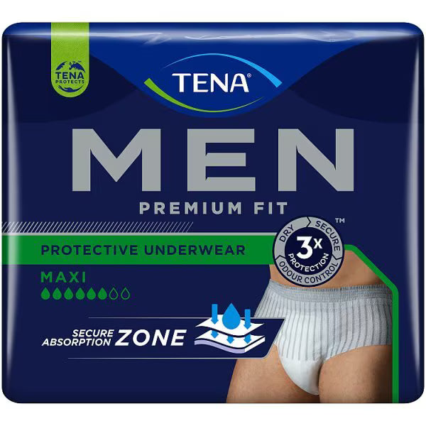TENA Men Active Fit Incontinence Pants S/M (British brand)