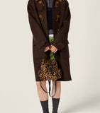 Miu Miu leopard calf hair backpack luxury accessory - British product