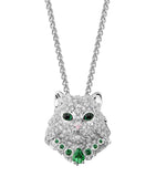 Boucheron white gold diamond cat necklace, UK version