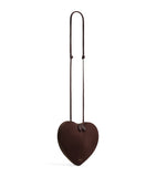 Alaïa Le Coeur shoulder bag in suede and goatskin, UK version
