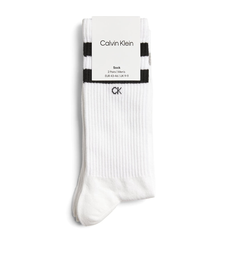 Calvin Klein crew stripe socks pack of 2, UK version