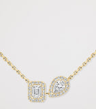 Messika My Twin yellow gold diamond necklace 0.30ct (British brand)